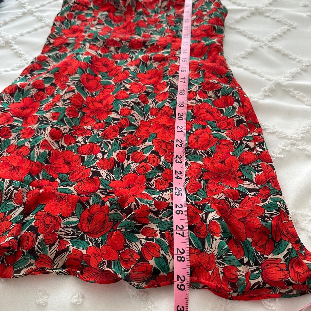 superdown Red Floral Mini Dress - Picture 4 of 5